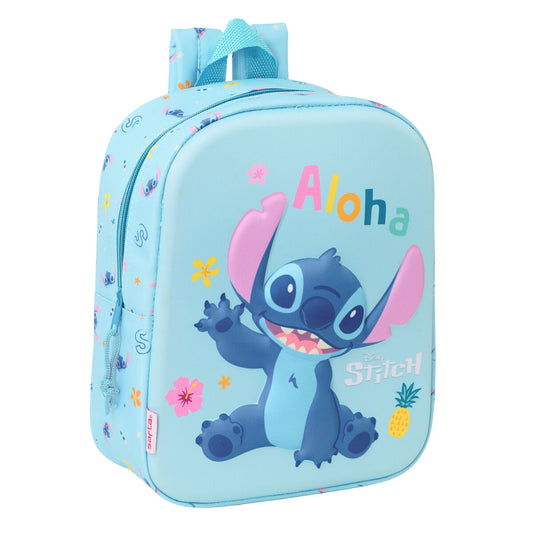 Cartable Lilo & Stitch Bleu clair 22 x 27 x 10 cm
